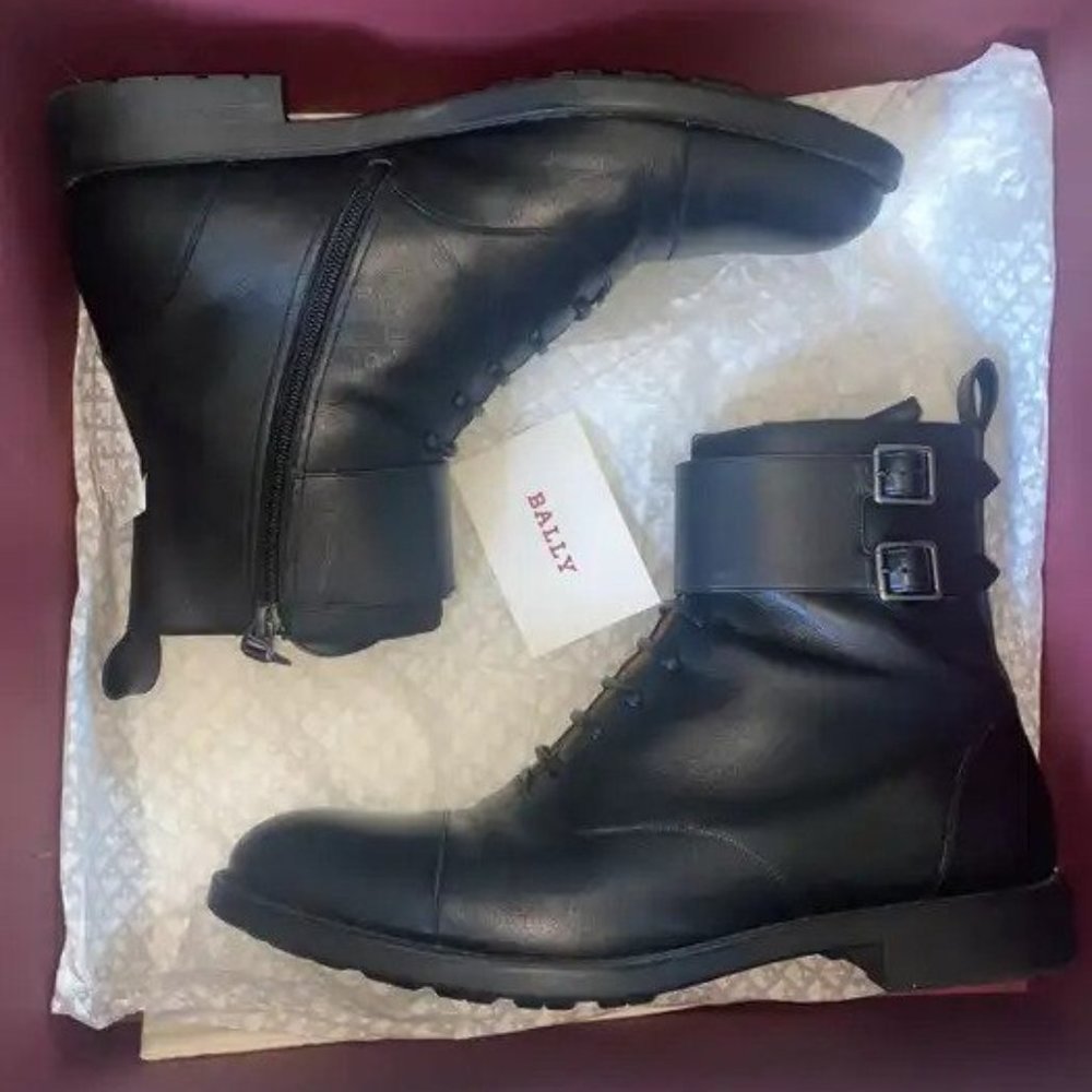 Bally Black Combat Boot